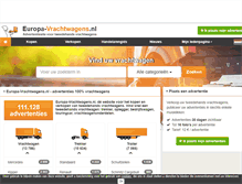 Tablet Screenshot of europa-vrachtwagens.nl